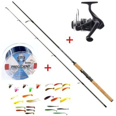 Mistrall Přívlačový set Lamberta XR Spin 2,7m 5-20g + vlasec a gumové nástrahy Mistrall Přívlačový set Lamberta XR Spin 2,7m 5-20g + vlasec a gumové nástrahy