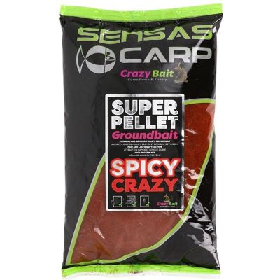 Sensas Super Pellet Groundbait Spicy Crazy 1kg Sensas Super Pellet Groundbait Spicy Crazy 1kg