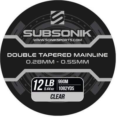 Sonik Subsonik Double Tapered Main Line Clear 990 m 0,33-0,60 mm 16 lb Sonik Subsonik Double Tapered Main Line Clear 990 m 0,33-0,60 mm 16 lb