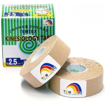 Temtex - kinesio tape Classic - beige - 2x2.5cm x5m - Kinesio tape Temtex - kinesio tape Classic - beige - 2x2.5cm x5m - Kinesio tape