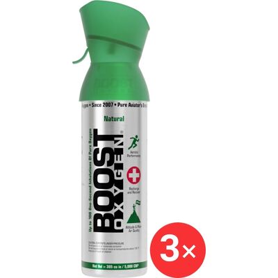 Boost Oxygen Doplňkový kyslík v plechovce Přírodní, malý, 3 × 3 l Boost Oxygen Doplňkový kyslík v plechovce Přírodní, malý, 3 × 3 l