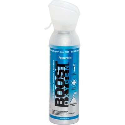 Boost Oxygen doplňkový kyslík v plechovce Peppermint, střední, 5 l Boost Oxygen doplňkový kyslík v plechovce Peppermint, střední, 5 l