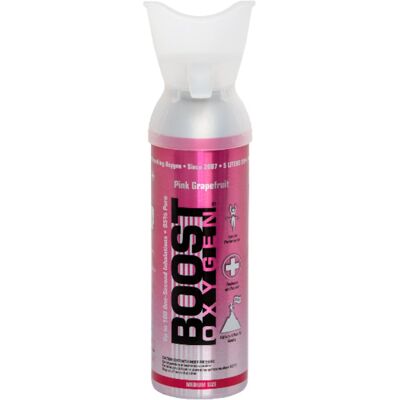 Boost Oxygen doplňkový kyslík v plechovce Růžový Grapefruit, střední, 5 l Boost Oxygen doplňkový kyslík v plechovce Růžový Grapefruit, střední, 5 l
