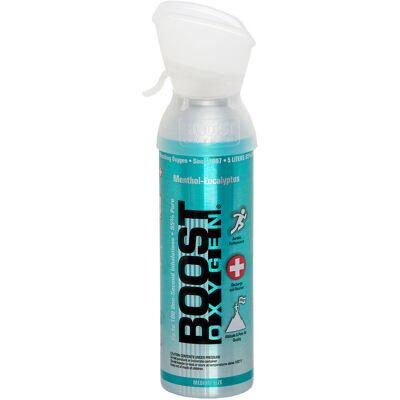 Boost Oxygen doplňkový kyslík v plechovce Mentol Eukalyptus, střední, 12 × 5 l Boost Oxygen doplňkový kyslík v plechovce Mentol Eukalyptus, střední, 12 × 5 l