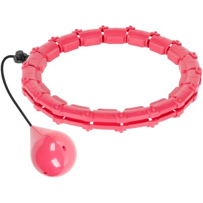 Rebel RBA-3065 Masážní obruč Hula Hoop se závažím 50 cm, růžová Rebel RBA-3065 Masážní obruč Hula Hoop se závažím 50 cm, růžová