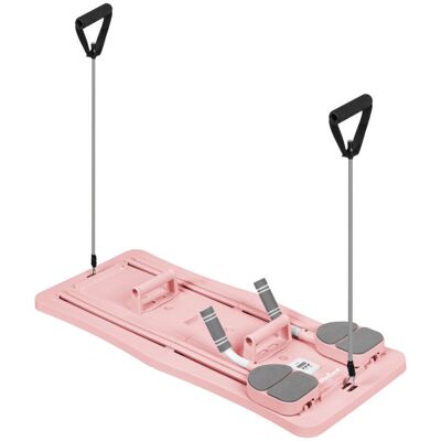Rebel RBA-3069 Multifunkční pilates cvičící deska s expandéry 9v1, růžová Rebel RBA-3069 Multifunkční pilates cvičící deska s expandéry 9v1, růžová
