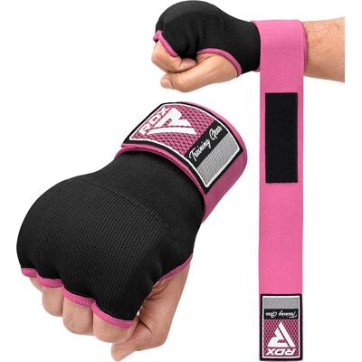 RDX Sports růžové gelové boxerské rukavice - Podpora a ochrana RDX Sports růžové gelové boxerské rukavice - Podpora a ochrana