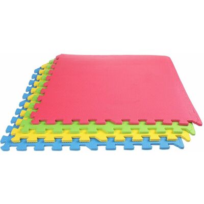 Merco Colored Puzzle fitness podložka mix barev 4 ks Merco Colored Puzzle fitness podložka mix barev 4 ks