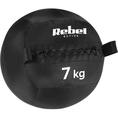 Rebel RBA-3109-07 medicinbal 7 kg, 34 cm, černý Rebel RBA-3109-07 medicinbal 7 kg, 34 cm, černý