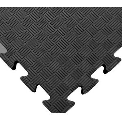SEDCO Jednobarevná podložka fitness 100 × 100 × 1,3 cm černá SEDCO Jednobarevná podložka fitness 100 × 100 × 1,3 cm černá