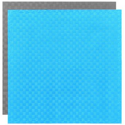 SEDCO Dvoubarevná puzzle podložka 100 × 100 × 2,6 cm modrá-šedá SEDCO Dvoubarevná puzzle podložka 100 × 100 × 2,6 cm modrá-šedá