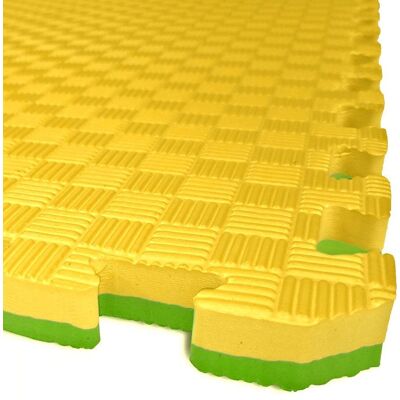 Sedco Tatami puzzle - taekwondo podložka, 100 × 100 × 2 cm žluto - zelená Sedco Tatami puzzle - taekwondo podložka, 100 × 100 × 2 cm žluto - zelená