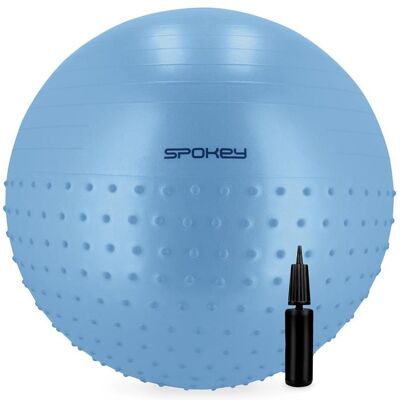 Modrá masážní gymnastická míč Spokey Half Fit - Míč Modrá masážní gymnastická míč Spokey Half Fit - Míč