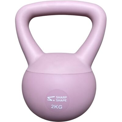 Sharp Shape Soft kettlebell 2 kg růžový Sharp Shape Soft kettlebell 2 kg růžový