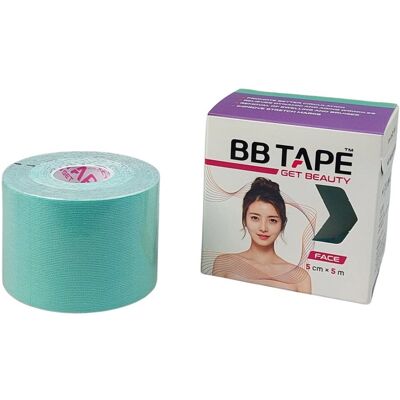 BB Tape Tejp na obličej 5 cm × 5 m pastelově zelená 1 ks BB Tape Tejp na obličej 5 cm × 5 m pastelově zelená 1 ks
