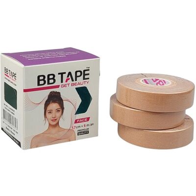 BB Tape Tejp na obličej pruhy 1,7 cm béžová 3 ks BB Tape Tejp na obličej pruhy 1,7 cm béžová 3 ks
