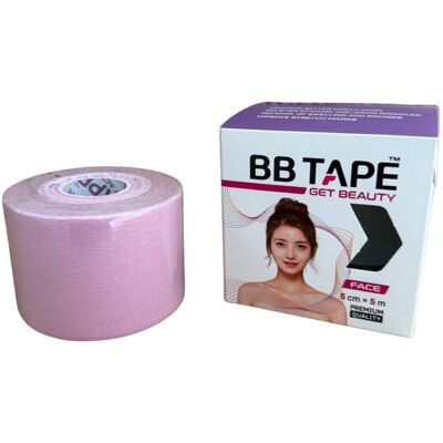 BB Tape Tejp na obličej 5 cm × 5 m růžová cherry 1 ks BB Tape Tejp na obličej 5 cm × 5 m růžová cherry 1 ks
