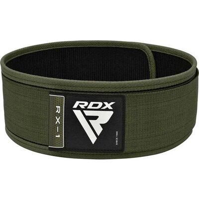 RDX Vzpěračský pás RX1, armádní zelený, XL RDX Vzpěračský pás RX1, armádní zelený, XL