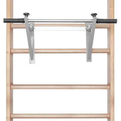 Apriori Hrazda standard, závěsná na žebřiny, pro šíři 80 cm, rovná ocel Apriori Hrazda standard, závěsná na žebřiny, pro šíři 80 cm, rovná ocel