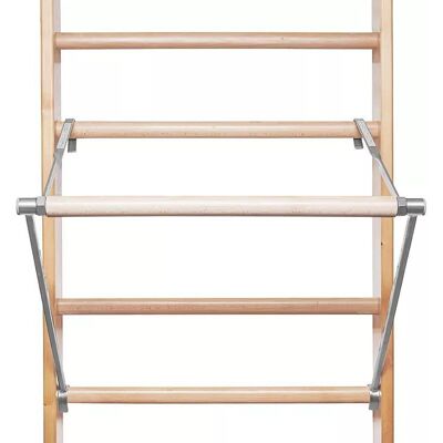 Apriori Hrazda kloub, závěsná na žebřiny, pro šíři 80 cm, tyč buk Apriori Hrazda kloub, závěsná na žebřiny, pro šíři 80 cm, tyč buk