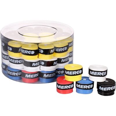 Merco Team overgrip omotávka tl. 05 mm/ box 50 ks mix barev Merco Team overgrip omotávka tl. 05 mm/ box 50 ks mix barev