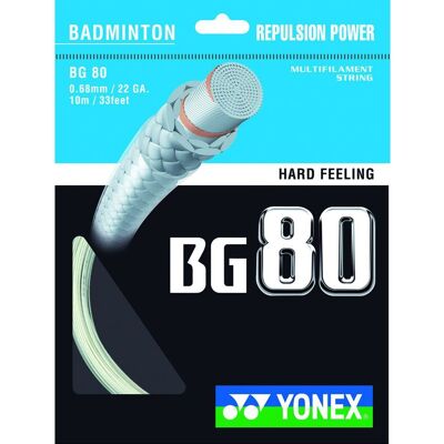 YONEX - BG 80 - Pink Neon - 10m Badmintonové struny YONEX - BG 80 - Pink Neon - 10m Badmintonové struny