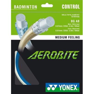 Yonex Aerobite, 0,67mm, 10m, WHITE/BLUE Yonex Aerobite, 0,67mm, 10m, WHITE/BLUE