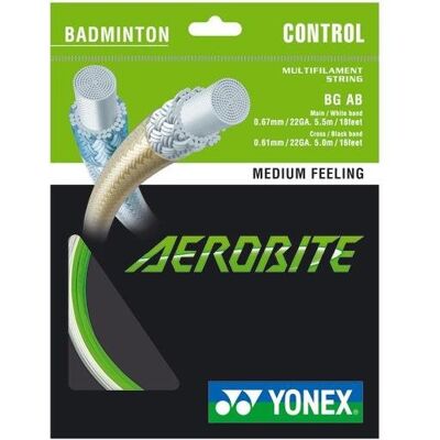 Yonex Aerobite, 0,67mm, 10m, WHITE/GREEN Yonex Aerobite, 0,67mm, 10m, WHITE/GREEN