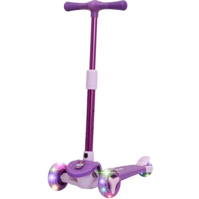 Story Dětská tříkolová koloběžka Mini Friends s LED kolečky scooter, fialová Story Dětská tříkolová koloběžka Mini Friends s LED kolečky scooter, fialová
