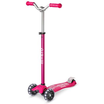 Koloběžka Micro Maxi Micro Pro LED Růžová - Scooter Koloběžka Micro Maxi Micro Pro LED Růžová - Scooter