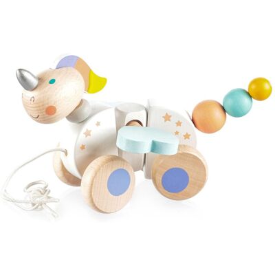 ZOPA Dřevěná tahací hračka Unicorn ZOPA Dřevěná tahací hračka Unicorn