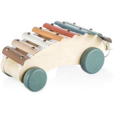 ZOPA Dřevěný tahací xylofon xylophone ZOPA Dřevěný tahací xylofon xylophone