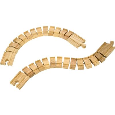 Bigjigs Toys Bigjigs Ohebná kolej 2ks Bigjigs Toys Bigjigs Ohebná kolej 2ks