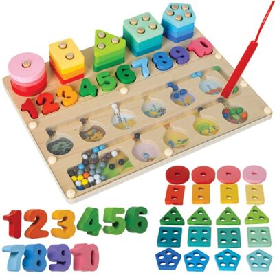 Kruzzel Montessori vzdělávací hračka 3v1, 30 × 22,5 cm Kruzzel Montessori vzdělávací hračka 3v1, 30 × 22,5 cm
