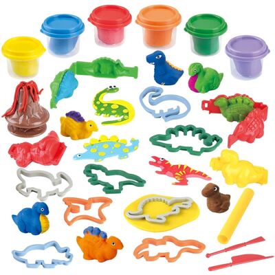 Playgo Modelína dinosaurus 6 × 56 g Playgo Modelína dinosaurus 6 × 56 g