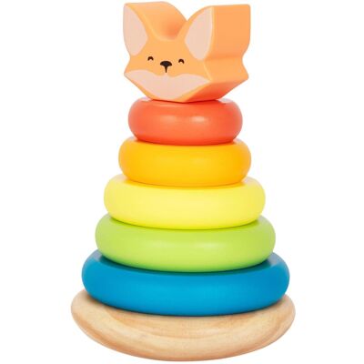 BusyKids Dřevěná pyramida Liška BusyKids Dřevěná pyramida Liška