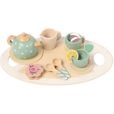 Kruzzel 26393 Dřevěný čajový set, 15 ks Kruzzel 26393 Dřevěný čajový set, 15 ks