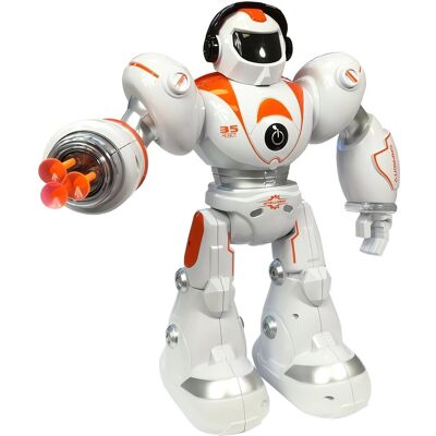 LEAN Toys 4261 Interaktivní RC robot s vystřelovacími projektily, oranžový LEAN Toys 4261 Interaktivní RC robot s vystřelovacími projektily, oranžový