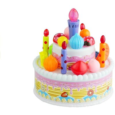 LEAN Toys 3590 Narozeninový dort se svíčkami a zmrzlinou LEAN Toys 3590 Narozeninový dort se svíčkami a zmrzlinou