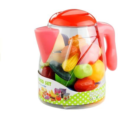 LEAN Toys 3594 Džbánek s ovocem a zeleninou, 50 ks LEAN Toys 3594 Džbánek s ovocem a zeleninou, 50 ks