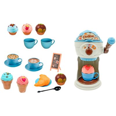 LEAN Toys 10797 Kavárenský set se zmrzlinovačem, šálky a muffiny LEAN Toys 10797 Kavárenský set se zmrzlinovačem, šálky a muffiny