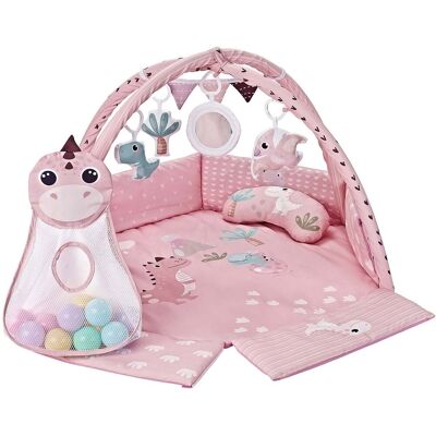 Milly Mally Hrací deka TinyMini Dino Pink s míčky Milly Mally Hrací deka TinyMini Dino Pink s míčky