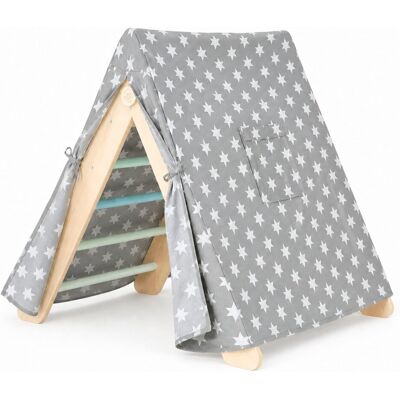 BusyKids Montessori Piklerův trojúhelník Round Mint s látkovým domečkem BusyKids Montessori Piklerův trojúhelník Round Mint s látkovým domečkem