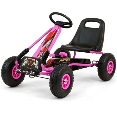Milly Mally Dětská šlapací motokára Go-kart Thor růžová Milly Mally Dětská šlapací motokára Go-kart Thor růžová