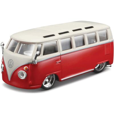 Bburago Volkswagen Van Samba 1:32 červeno-bílá Bburago Volkswagen Van Samba 1:32 červeno-bílá