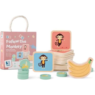 BS Toys Po stopách opičky, pohybová hra BS Toys Po stopách opičky, pohybová hra