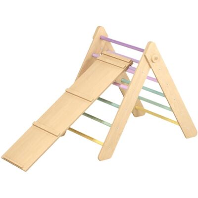 BusyKids Montessori Piklerové trojúhelník s prknem pastelový BusyKids Montessori Piklerové trojúhelník s prknem pastelový