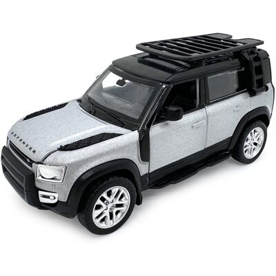 Jamara Land Rover Defender 110 Diecast 1:43 stříbrné 2v1 Jamara Land Rover Defender 110 Diecast 1:43 stříbrné 2v1