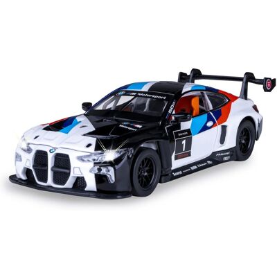 Jamara BMW M4 GT3 Diecast 1:32 bílé včetně baterií Jamara BMW M4 GT3 Diecast 1:32 bílé včetně baterií
