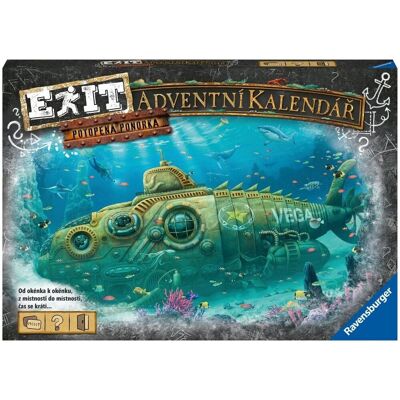 Adventní kalendář Ravensburger - Úniková hra Ponorka Adventní kalendář Ravensburger - Úniková hra Ponorka